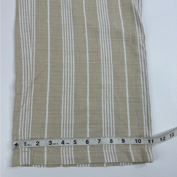 Old Navy High Rise Wide Leg Linen Blend Pull On Pants W/Pockets Womens Medium - Picture 12 of 13